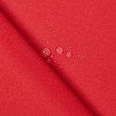 Outdoor Waterproof—Canvas Material—Red—Width: 60/61"—100% Polyester|100% Polyvinyl Chloride (PVC) Backing— Sold by the Yard